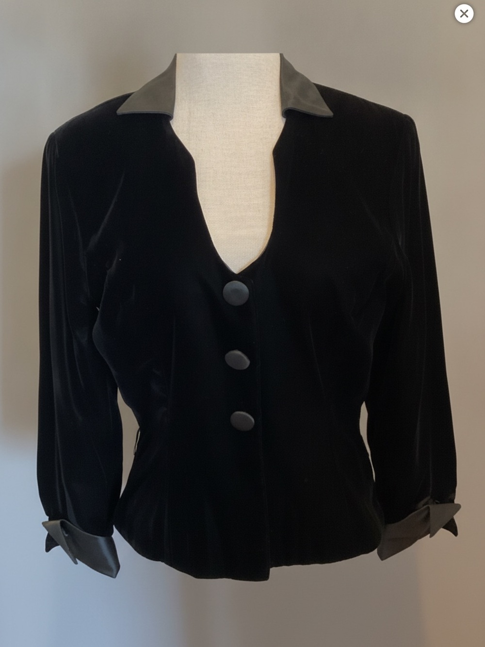 Bergdorf Goodman Chuck Jones Velour Blazer Vintage